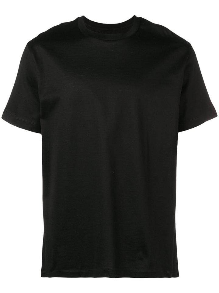 Les Hommes Rear Print T-shirt - Black