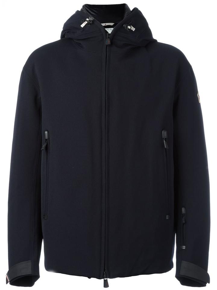 Moncler Grenoble Hooded Padded Jacket, Men's, Size: Iv, Black, Polyamide/spandex/elastane/feather Down