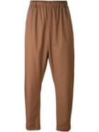 Lucio Vanotti Casual Trousers, Men's, Size: 4, Brown, Cotton