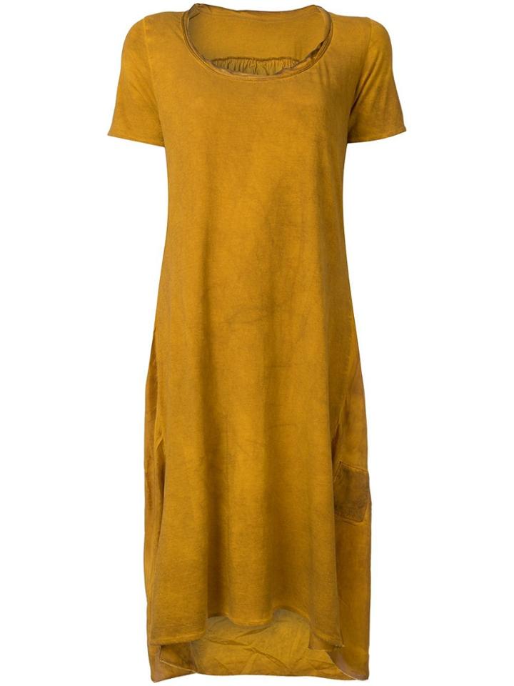 Uma Wang High Low T-shirt Dress - Brown
