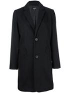 A.p.c. Classic Buttoned Coat, Women's, Size: 40, Black, Viscose/wool