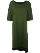 Aspesi - High Low Hem Dress - Women - Cotton - S, Women's, Green, Cotton