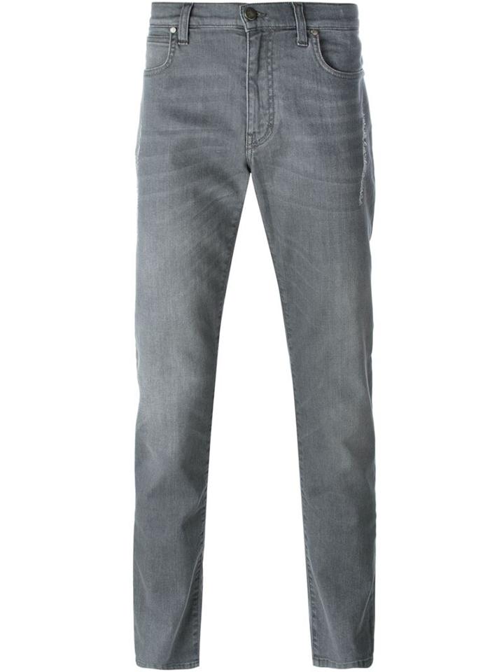 Versace Collection Slim Fit Jeans, Men's, Size: 33, Grey, Cotton/spandex/elastane
