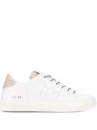 Leather Crown Classic Lo-top Sneakers - White