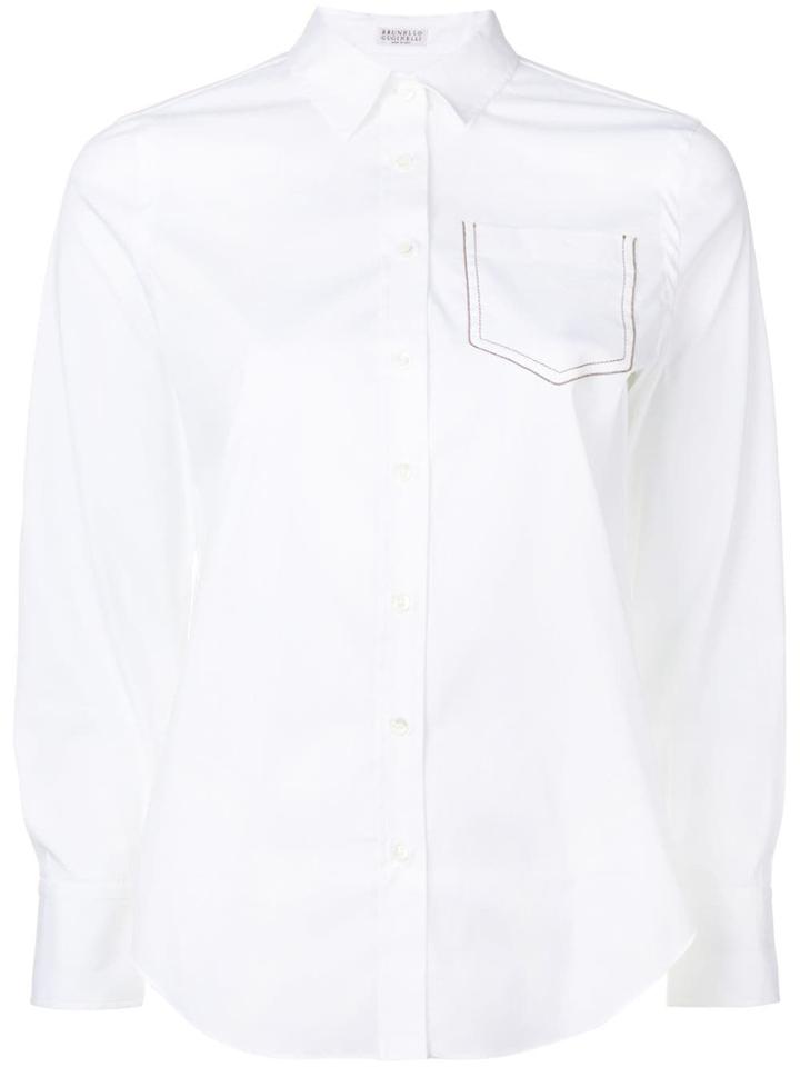 Brunello Cucinelli Slim-fit Shirt - White