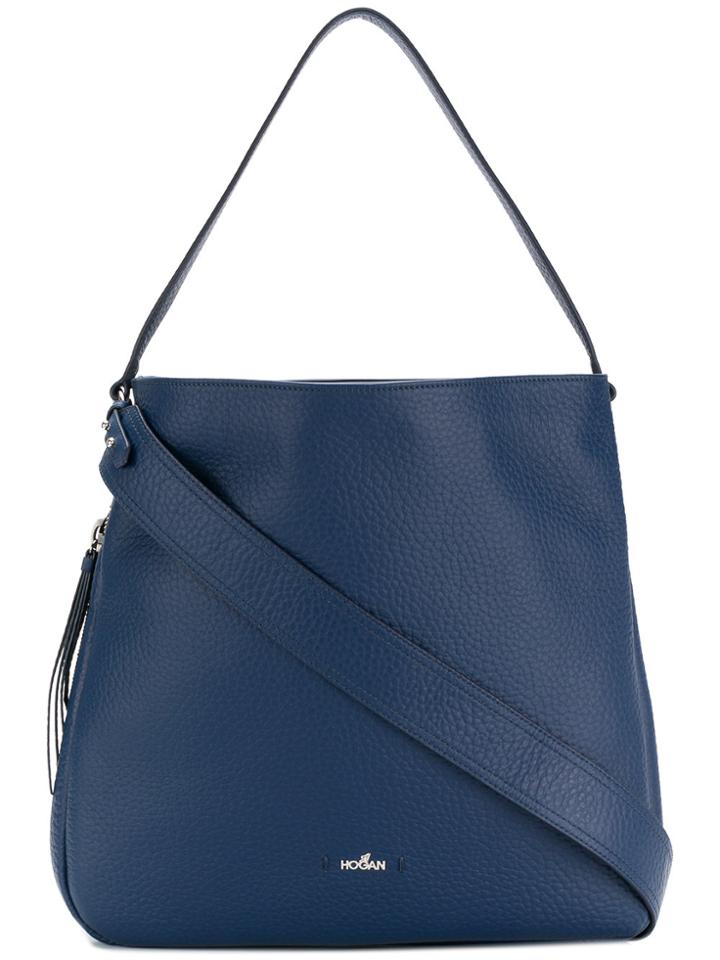 Hogan Expandable Zipped Tote - Blue