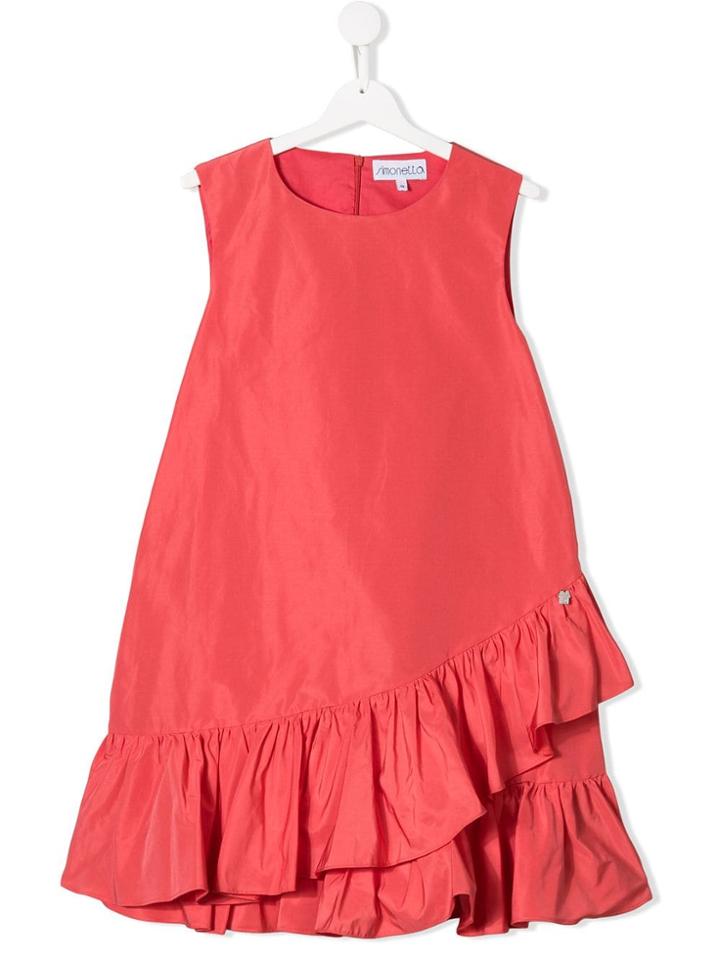 Simonetta Teen Ruffled Dress - Pink