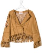 Alberta Ferretti Kids Brown Tassel Jacket - Neutrals