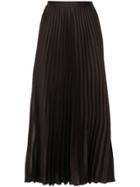 Ginger & Smart Depth Pleat Skirt - Brown