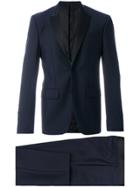 Givenchy Contrast Lapel Two Piece Suit - Blue