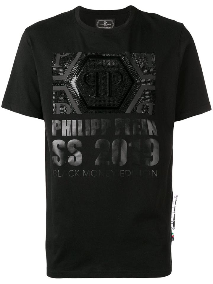 Philipp Plein Statement Crewneck T-shirt - Black