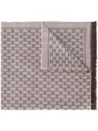Gucci Gg Jacquard Knitted Scarf - Neutrals