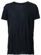 Amiri Ribbed Neck T-shirt, Men's, Size: Xl, Black, Cotton/cashmere