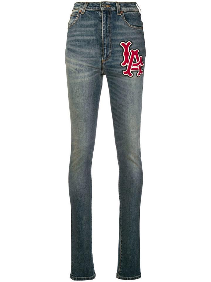 Gucci High-waisted Skinny Jeans - Blue