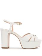 Schutz Strappy Platform Sandals - White