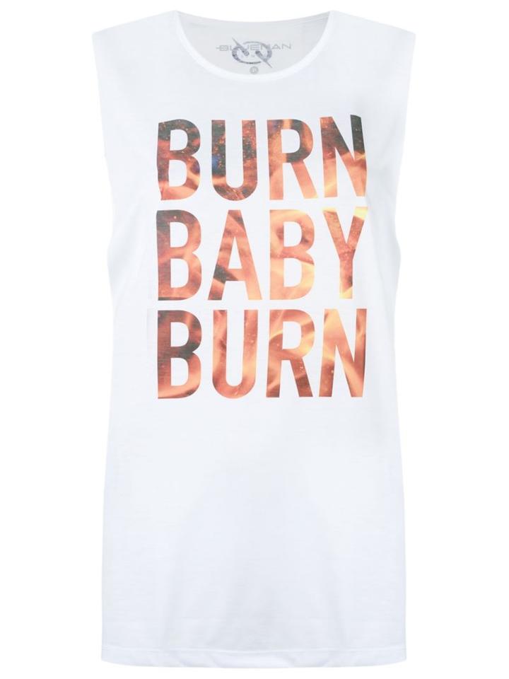 Blue Man 'burn Baby Burn' Tank Top