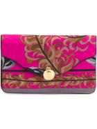 Emilio Pucci Pre-owned Foliage Print Clutch - Pink