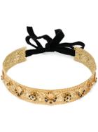 Dolce & Gabbana Embellished Hair Band - Gold