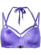Marlies Dekkers - Holi Glamour Plunge Balcony Bikini Top D-size + - Women - Nylon/spandex/elastane - 80e, Women's, Pink/purple, Nylon/spandex/elastane