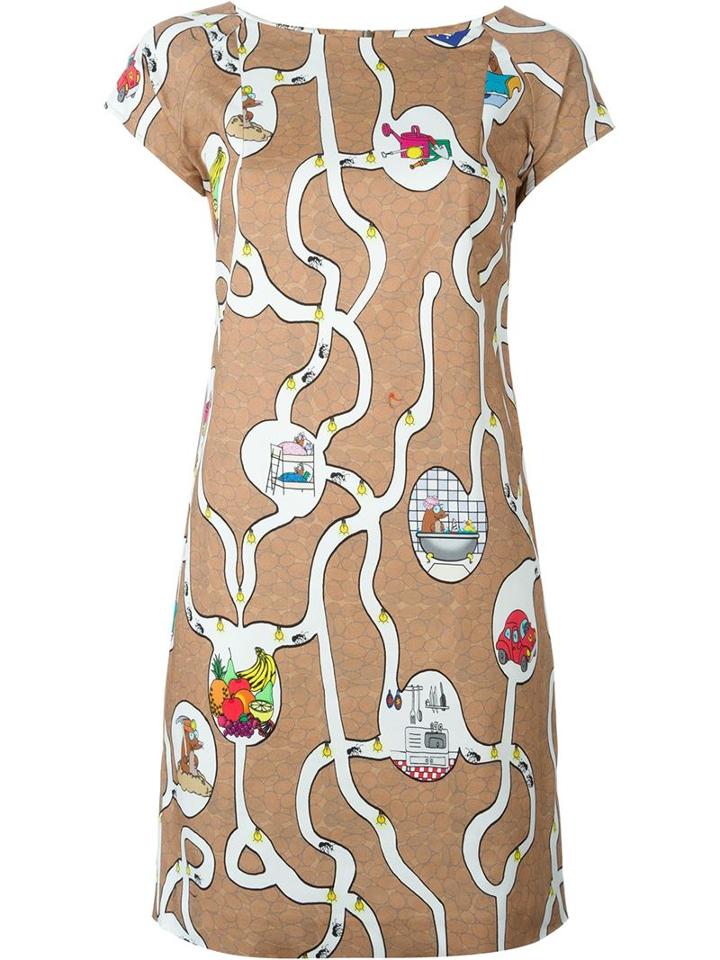 Ultràchic Ant Colony Print Dress