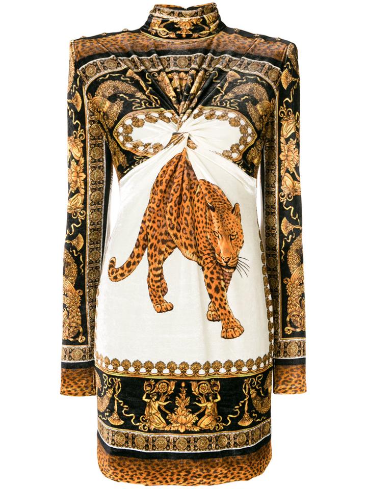 Versace The Lovers Print Dress - White
