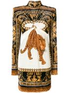 Versace The Lovers Print Dress - White