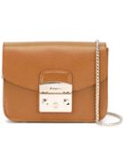 Furla - 'metropolis' Crossbody Bag - Women - Calf Leather - One Size, Women's, Brown, Calf Leather