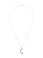 Andrea Fohrman Crescent Moon Diamond Necklace - Yellow Gold