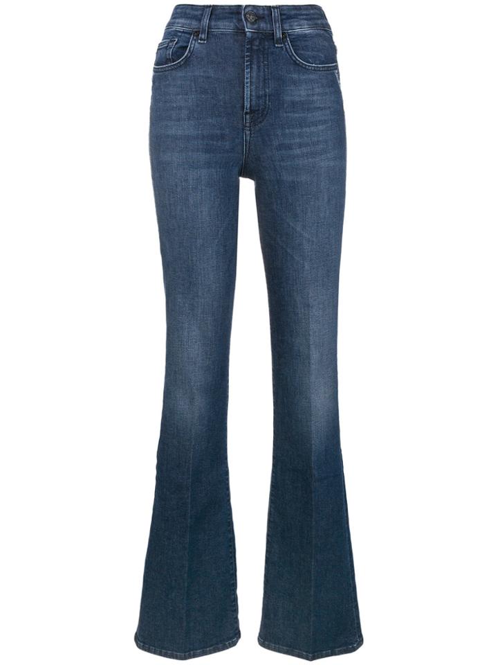 7 For All Mankind Slim Illusion Hangout Jeans - Blue