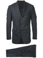 Estnation - Striped Single-breasted Suit - Men - Cupro/wool - 46, Grey, Cupro/wool
