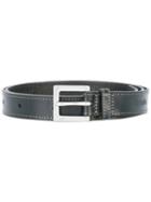Ally Capellino Slim Belt, Men's, Black, Leather