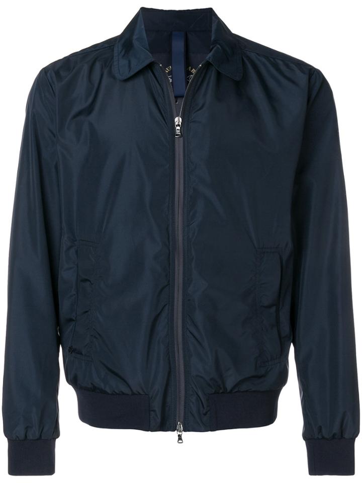 Paul & Shark Zipped Bomber Jacket - Blue