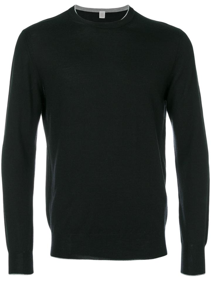 Eleventy Long-sleeved Sweater - Black