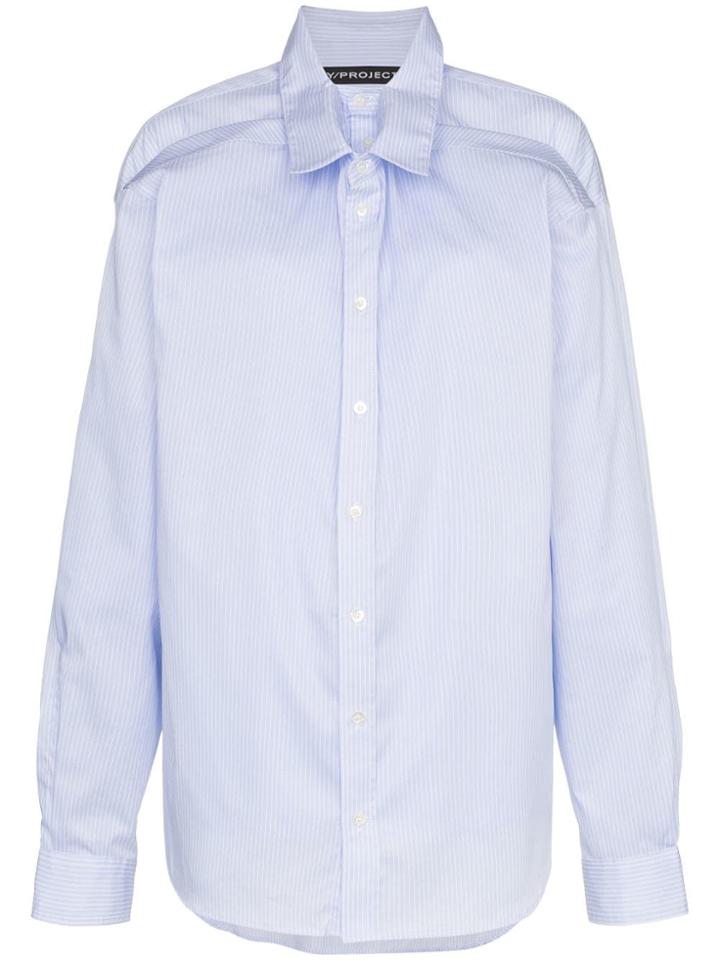 Y / Project Double Front Shirt - Blue