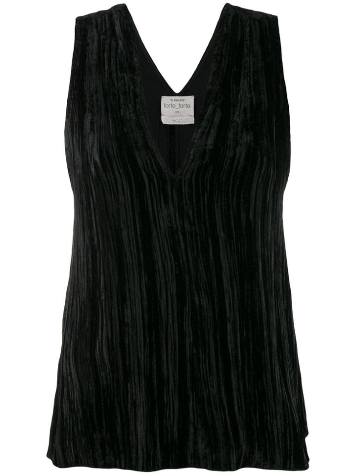 Forte Forte Sleeveless Loose Blouse - Black