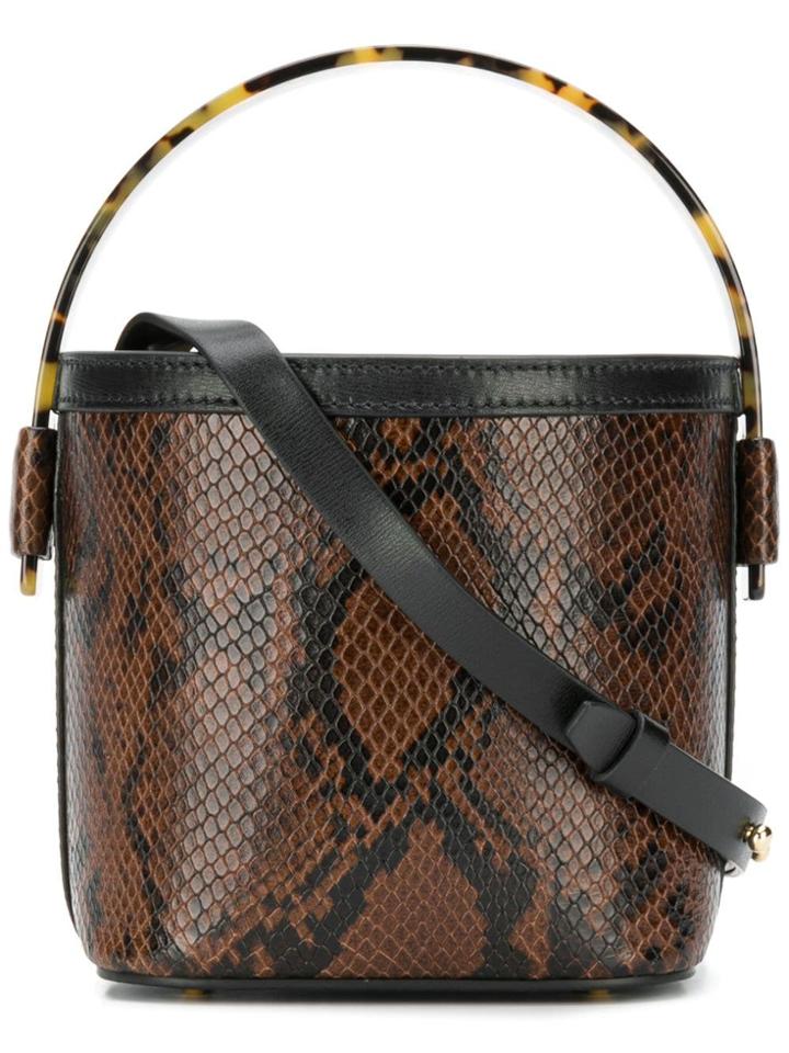 Nico Giani Snakeskin Effect Tote - Brown