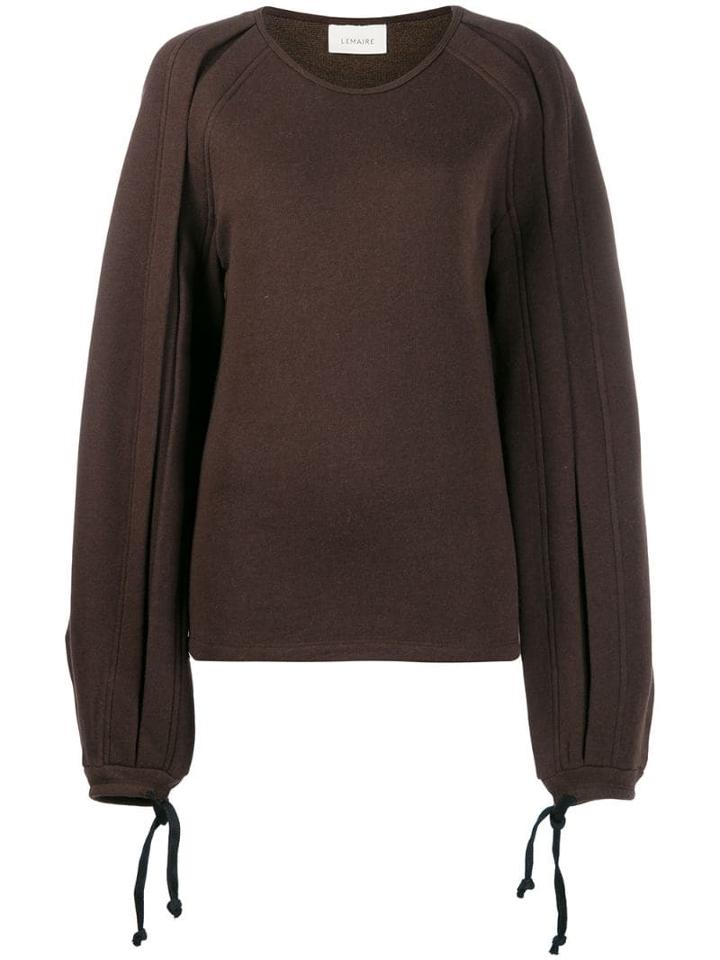 Lemaire Tied Cuffs Jumper - Brown