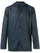 Rains - Button Front Rain Jacket - Men - Polyester/polyurethane - M, Blue, Polyester/polyurethane
