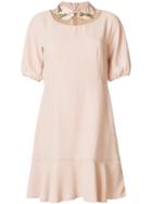 Red Valentino Peter Pan Collar Dress - Nude & Neutrals