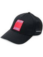 Ck Jeans Logo Embroidered Cap - Black