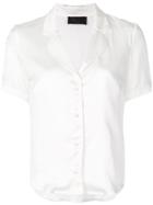 Rta Open Collar Shirt - White