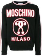 Moschino Logo Printed Sweatshirt - Black