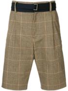 Sacai Tailored Shorts - Brown