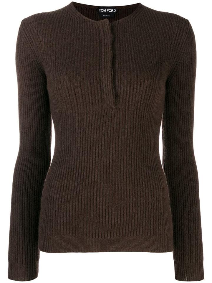 Tom Ford Ribbed Cashmere Sweater - Brown