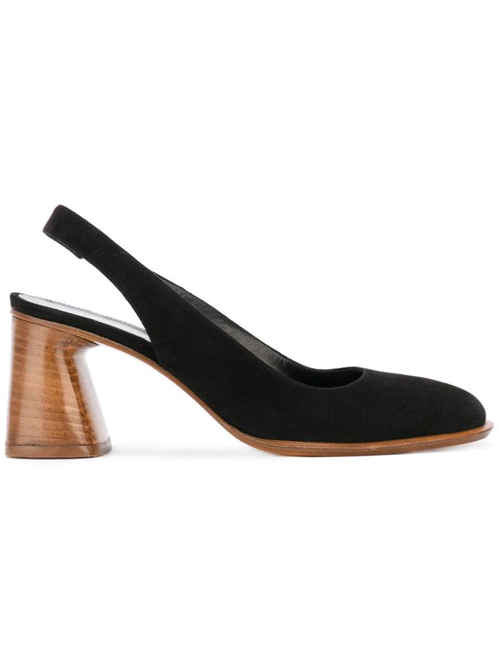 Premiata Mid Heel Slingback Pumps - Black