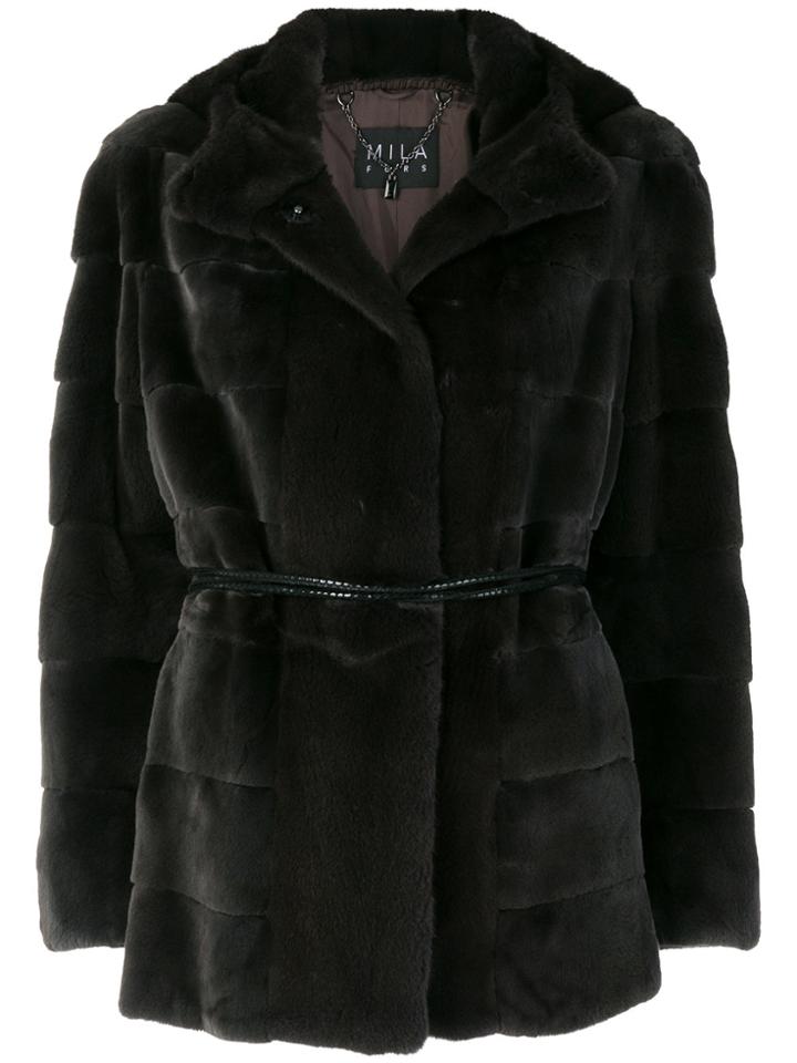 Cara Mila Sophie Fur Jacket - Grey