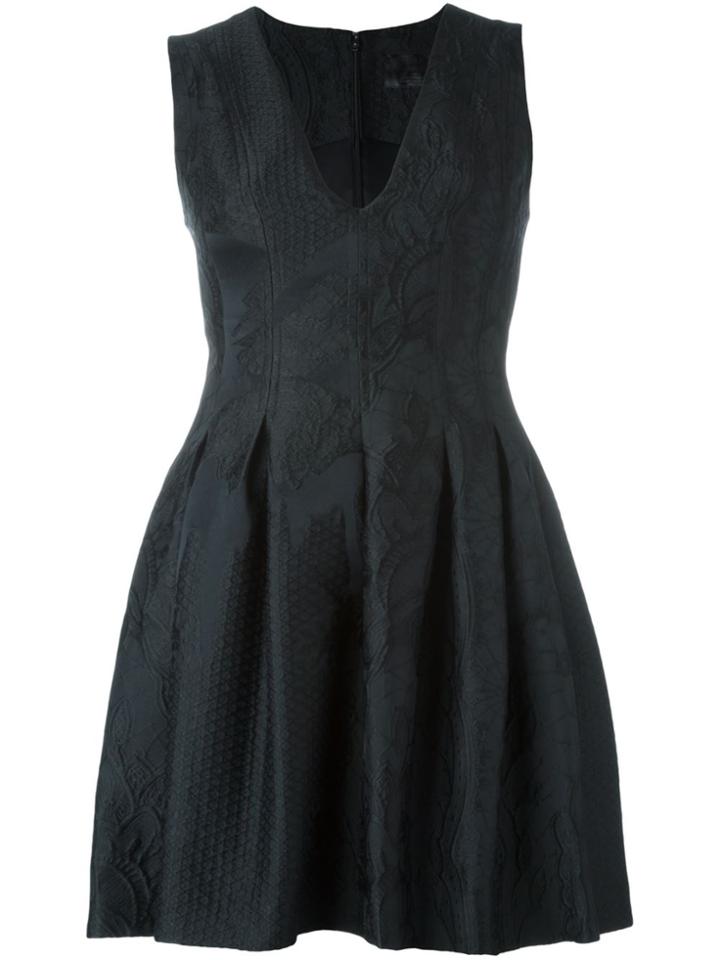 Philipp Plein Embroidered Butterfly Cocktail Dress - Black