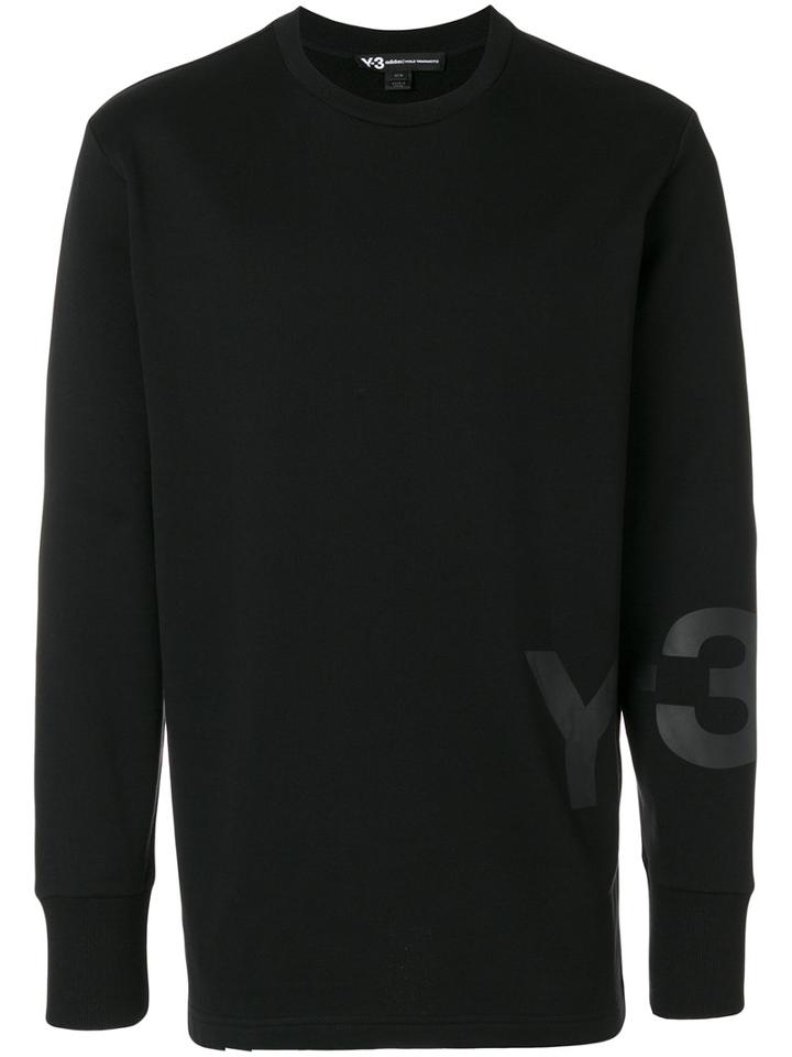 Y-3 - Branded Sweatshirt - Men - Cotton - M, Black, Cotton