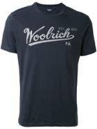 Woolrich - Logo Print T-shirt - Men - Cotton - M, Blue, Cotton