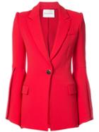 Prabal Gurung Bell Sleeve Fitted Jacket - Red